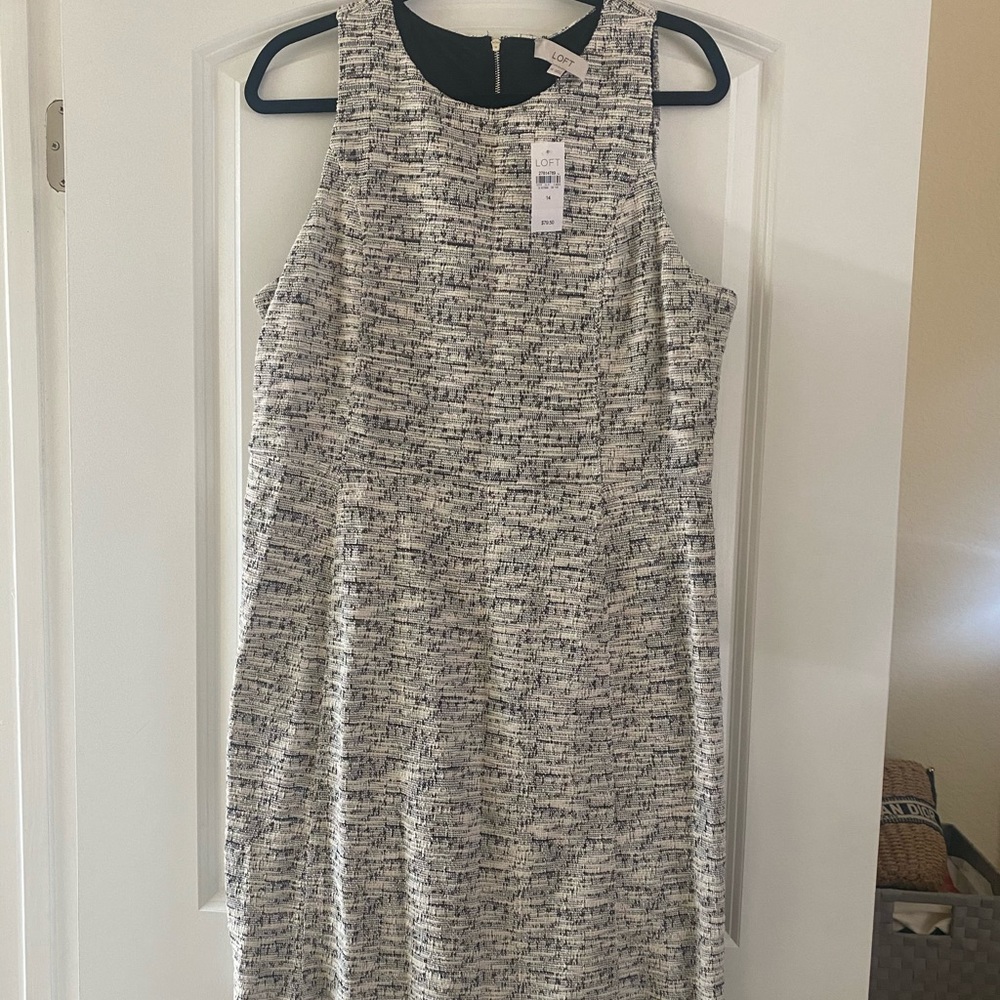 NWT Loft Tweed Shift Dress